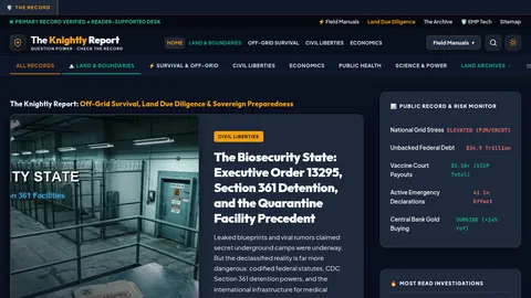 Screenshot of The Knightly Report homepage