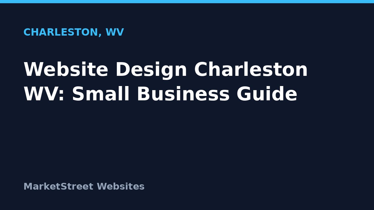 Title card: Website Design Charleston WV: Small Business Guide